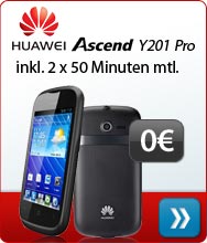 Huawei Ascend Pro Inklusive 2 x 50 Freiminuten mtl.