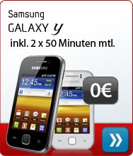 Samsung Galaxy Y Inklusive 2 x 50 Freiminuten mtl.