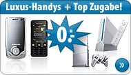 Apple iPod shuffle 1 GB + Sony Ericsson K810i Blue + Nokia 5610 XpressMusic + debitel o2 direct power + duo von 