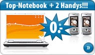 Acer Extensa5220 Notebook, Handy und debitel T-Mobile direct power +